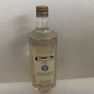 New Starbucks Sugar Free Vanilla Syrup with Gold Cap